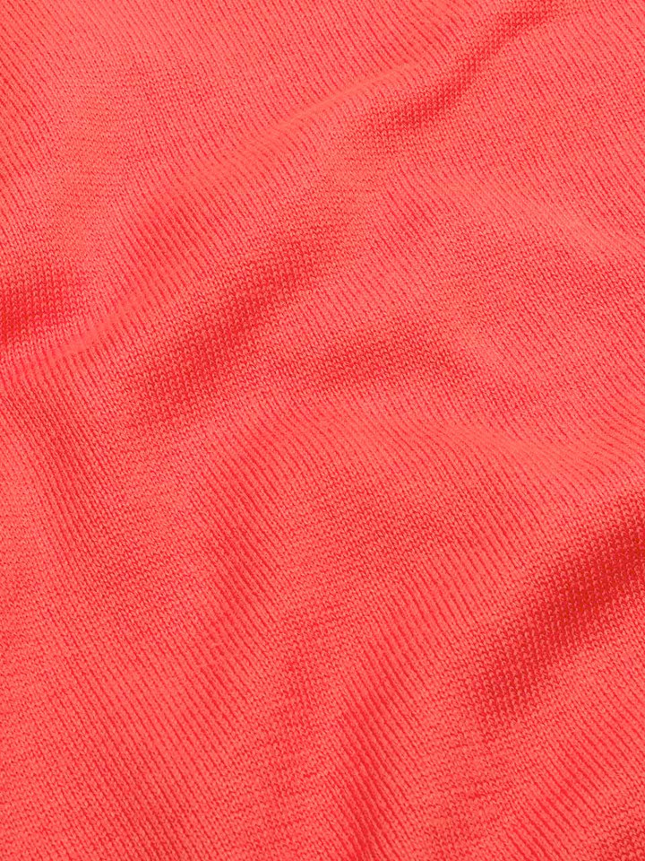 Men's Coral Cotton V Neck Jumper Fabric