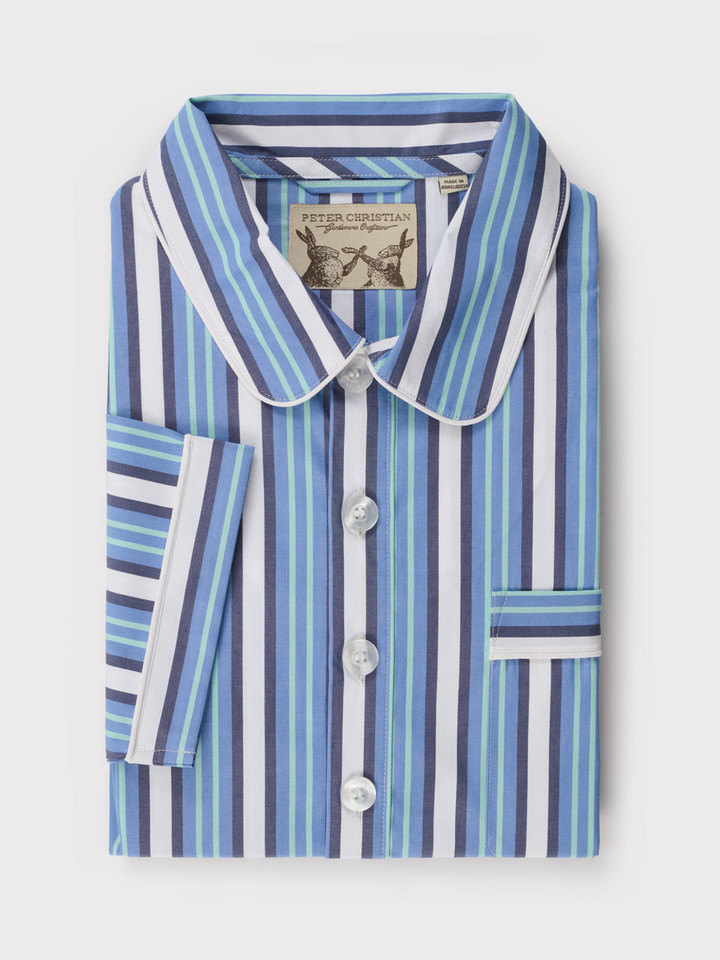 Blue and Turquoise Nightshirt Flat