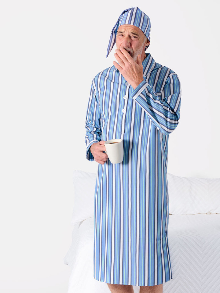 Blue and Turquoise Nightshirt  Model