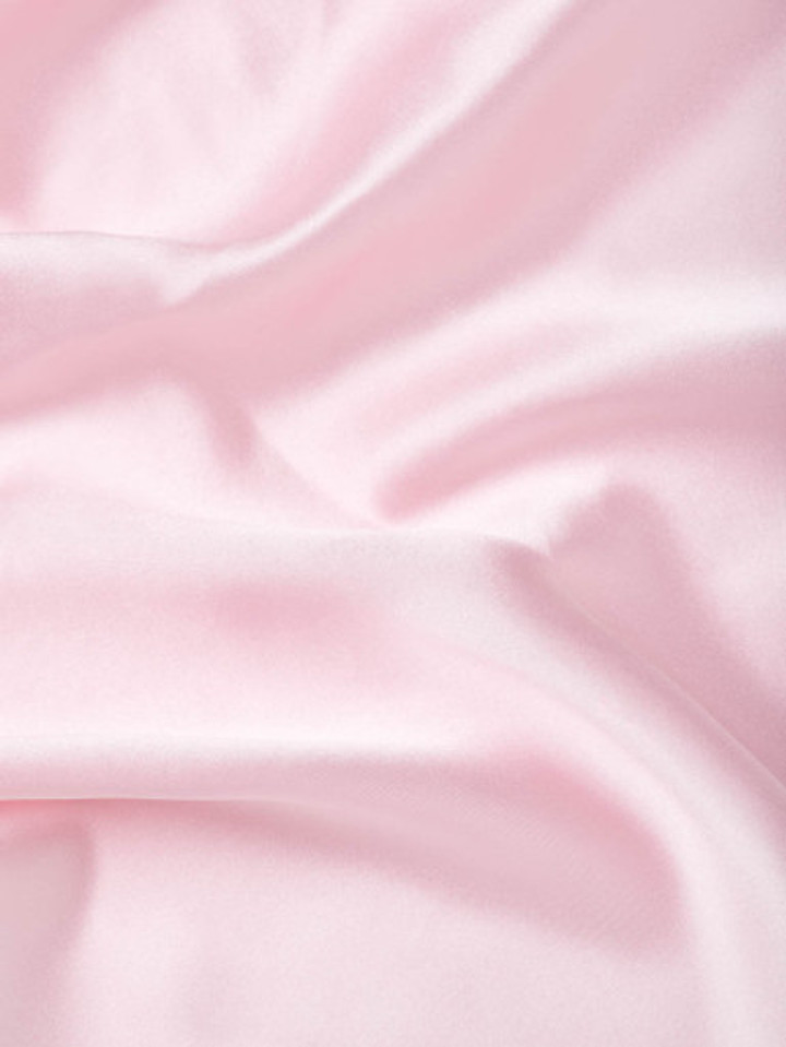 Pink 100% Silk Pocket Square close-up