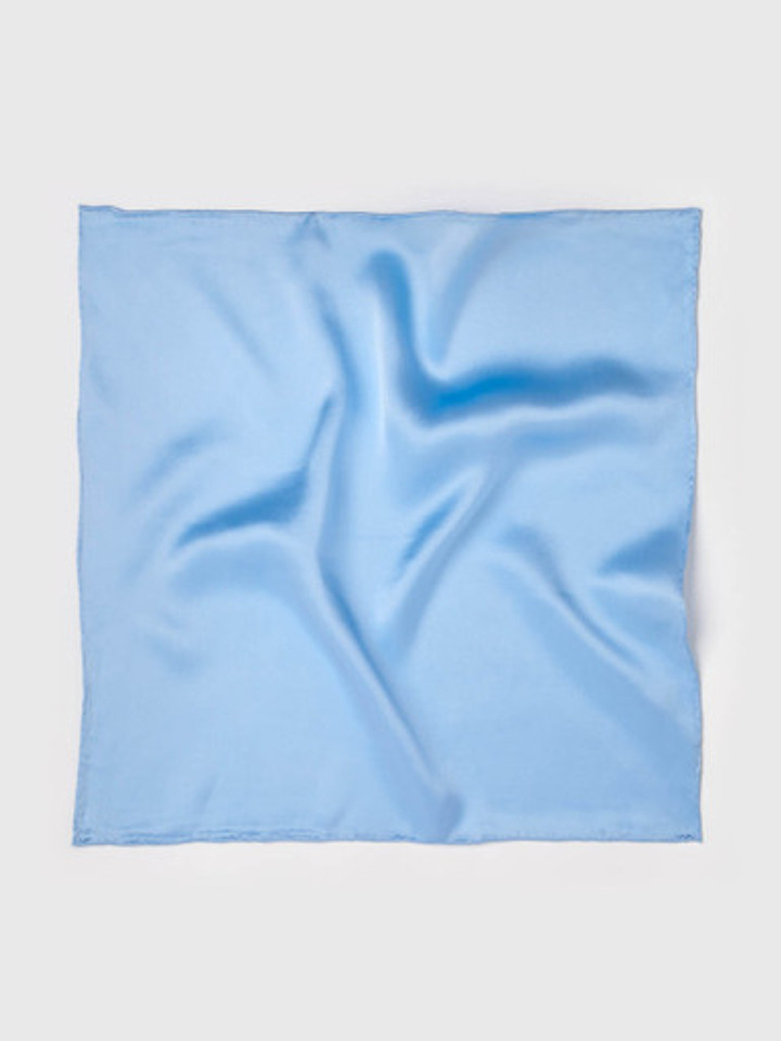 Sky 100% Silk Pocket Square