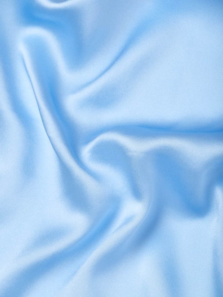 Sky 100% Silk Pocket Square Close-up