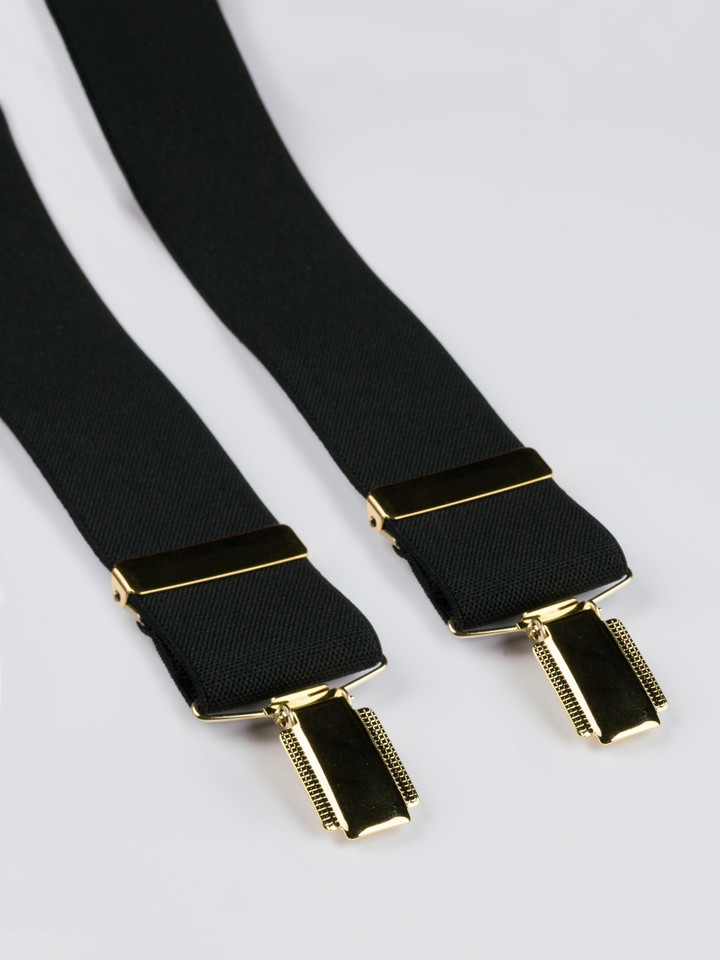 Black Elasticated Braces