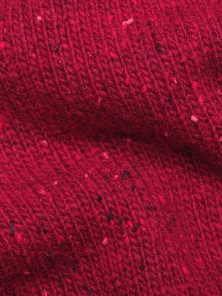 Red Knitted Waistcoat Fabric