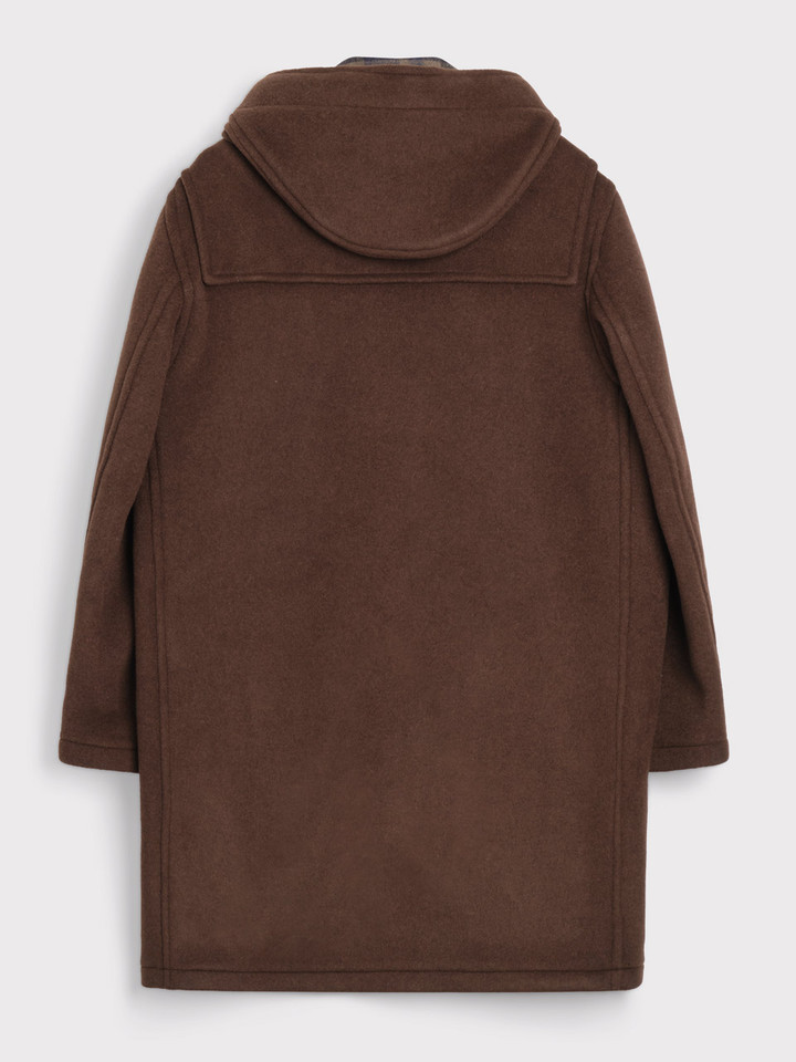 Chocolate Brown Duffle Coat Back