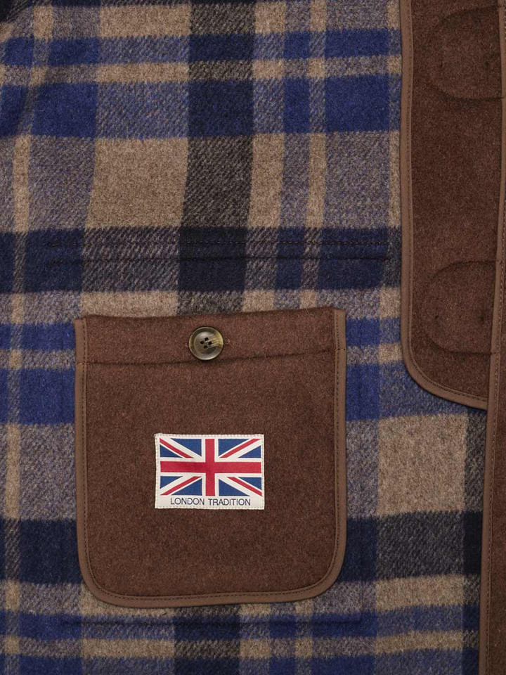 Chocolate Brown Duffle Coat Pocket Detail