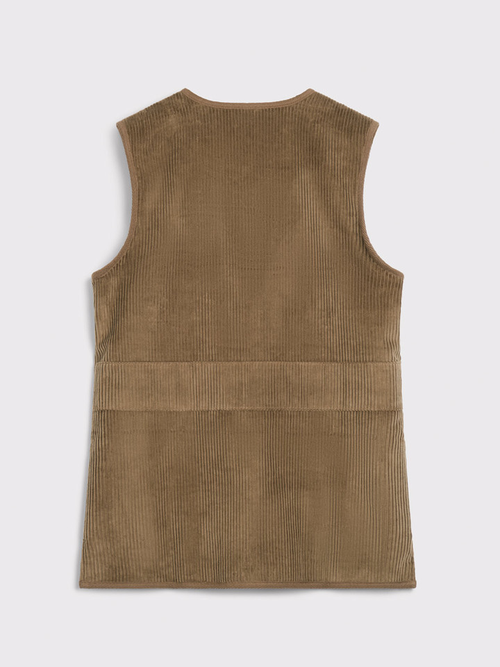Lichen Corduroy Gilet Back