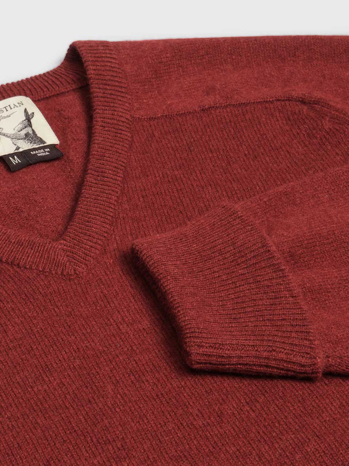 Rust Lambswool Jumper