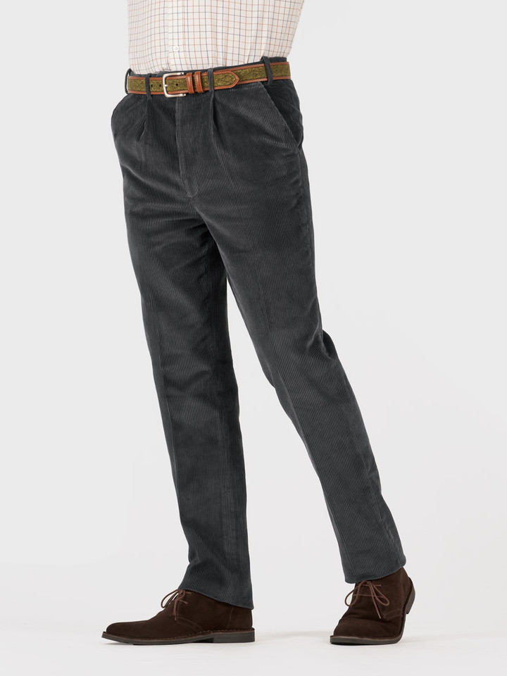 Charcoal Cord Trousers