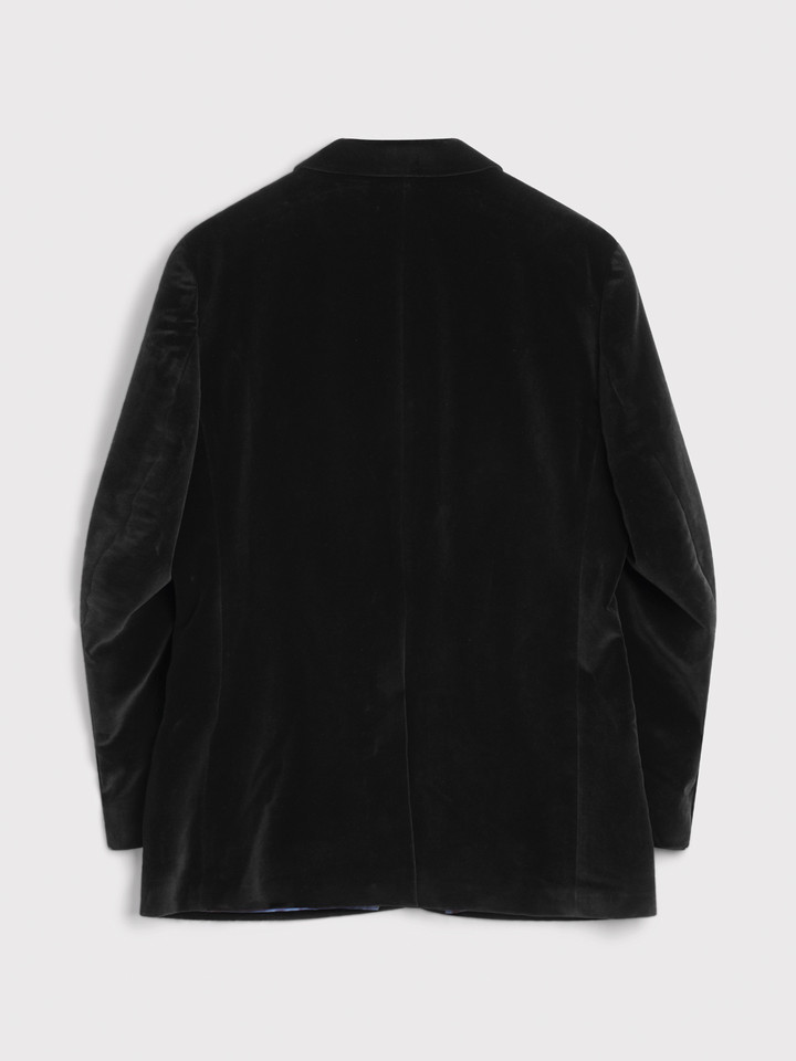Black Cotton Velvet Jacket