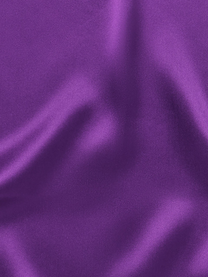 Purple Silk Pocket Square