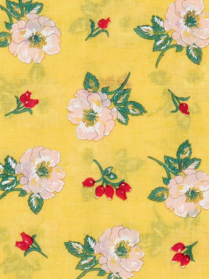 Yellow giant hank with floral