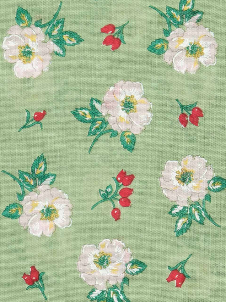 Green floral giant hank