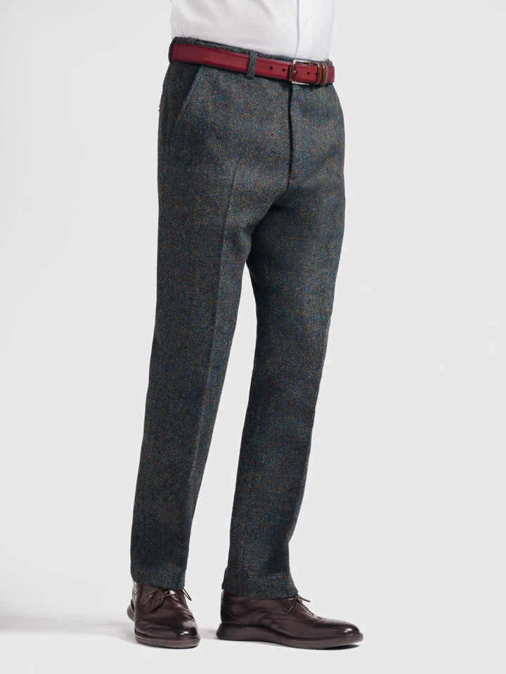 Mens 100% Harris Tweed® Trousers on Model