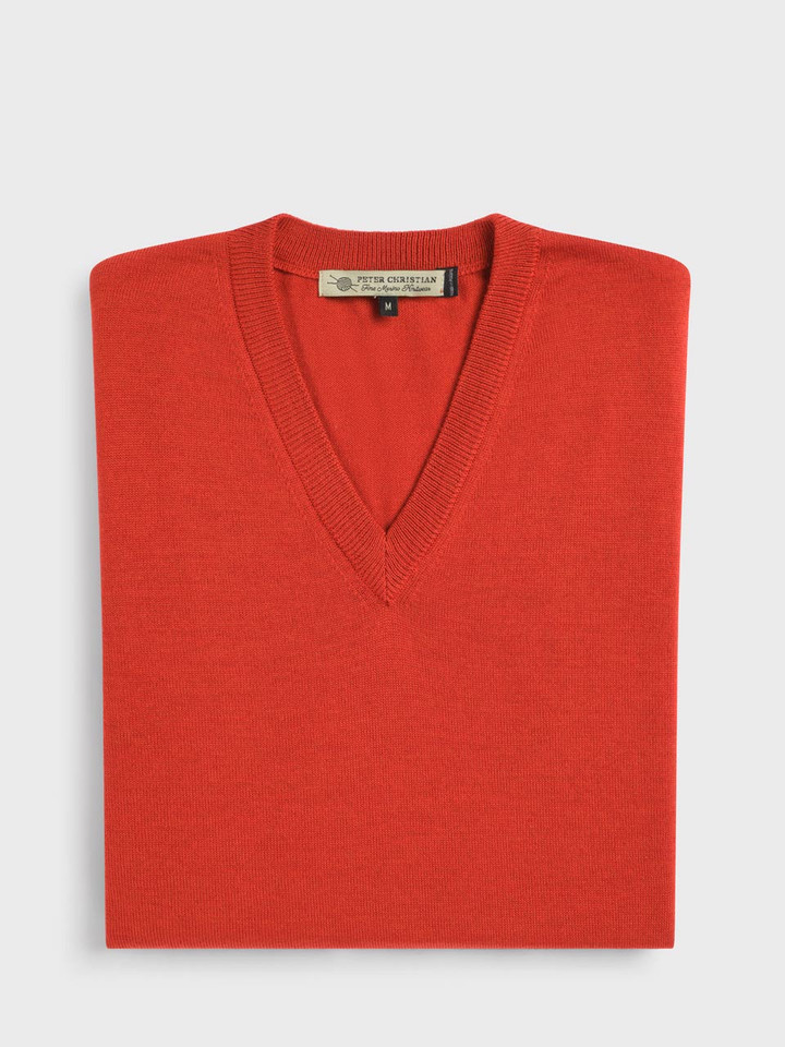 Spice Merino Slipover Folded