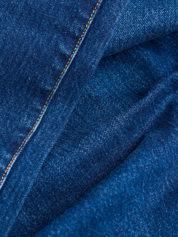 Men's Classic Blue Denim Jeans Folded