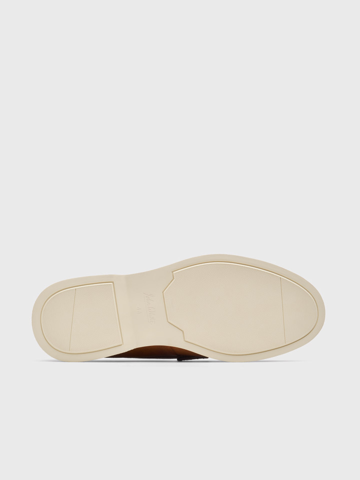 Tan Leather Grain Loafer Sole