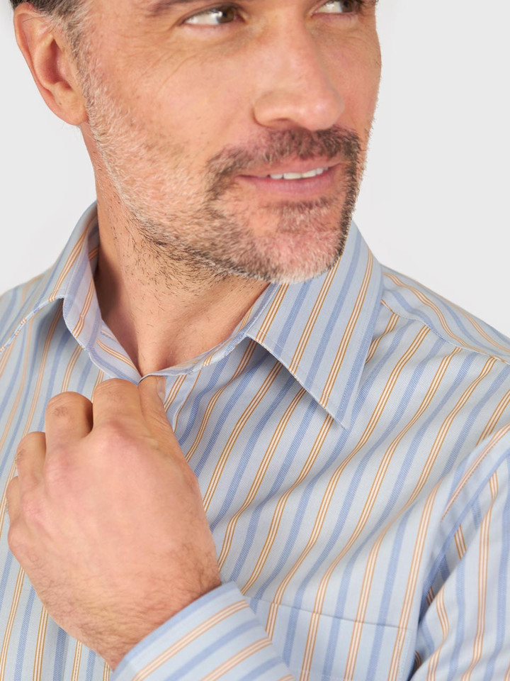 Blue Gold Egyptian Cotton Shirt