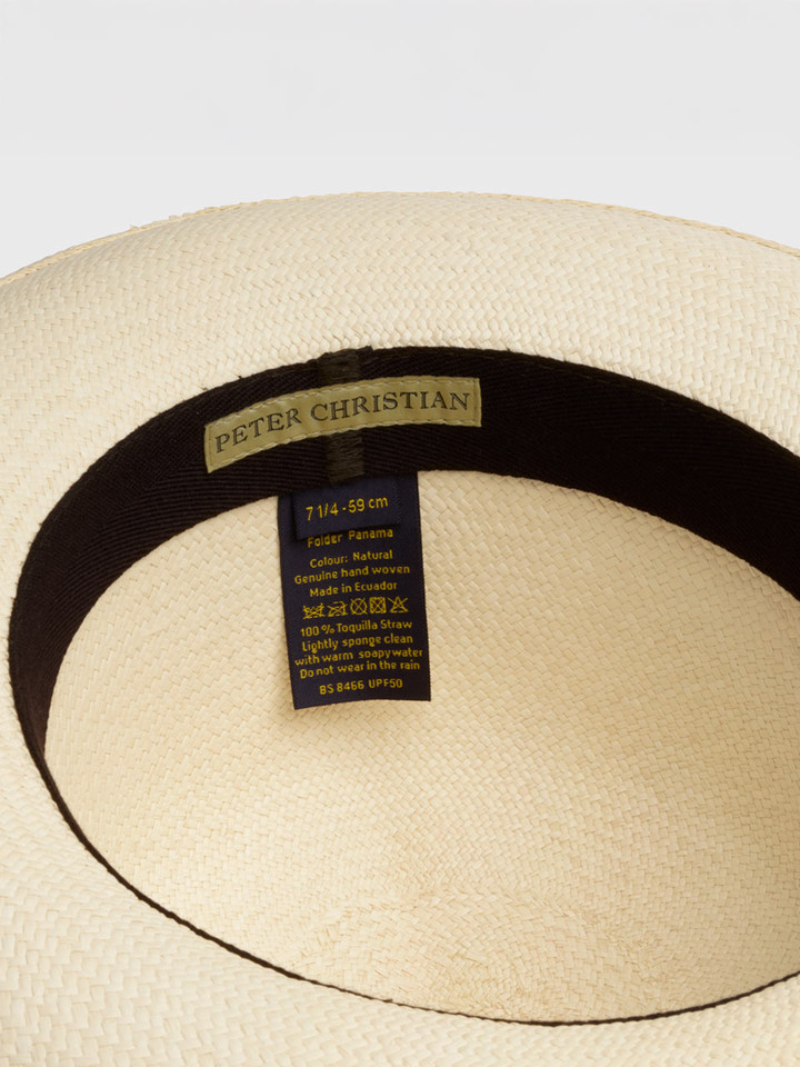 Folder panama hat