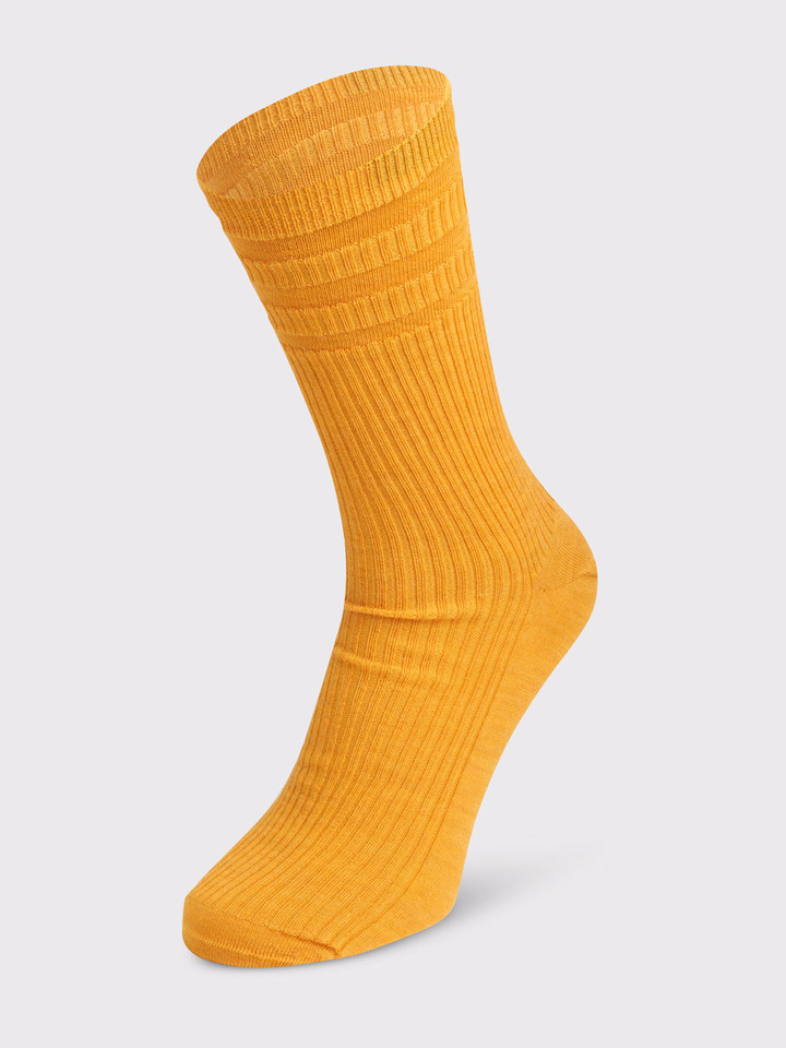 Ochre Wool Sock