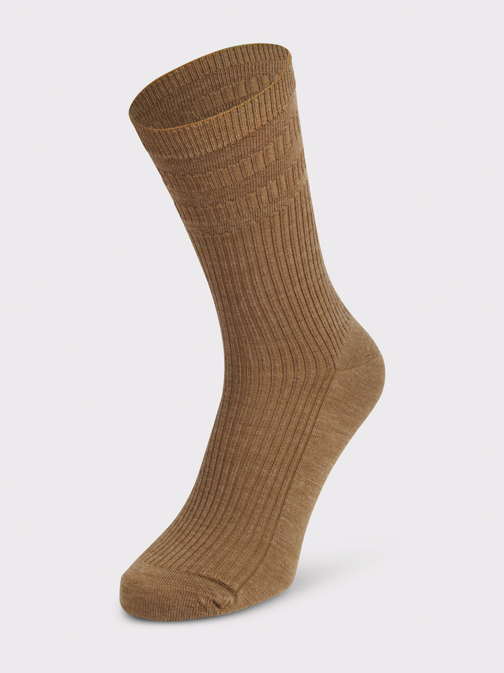 Tobacco Wool Softop Sock
