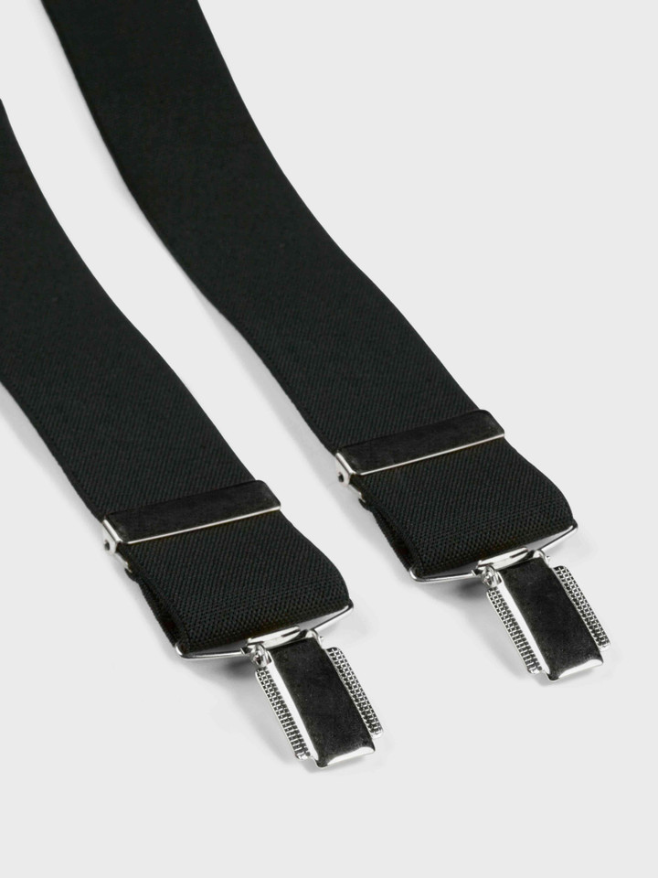 Black with Silver Clips