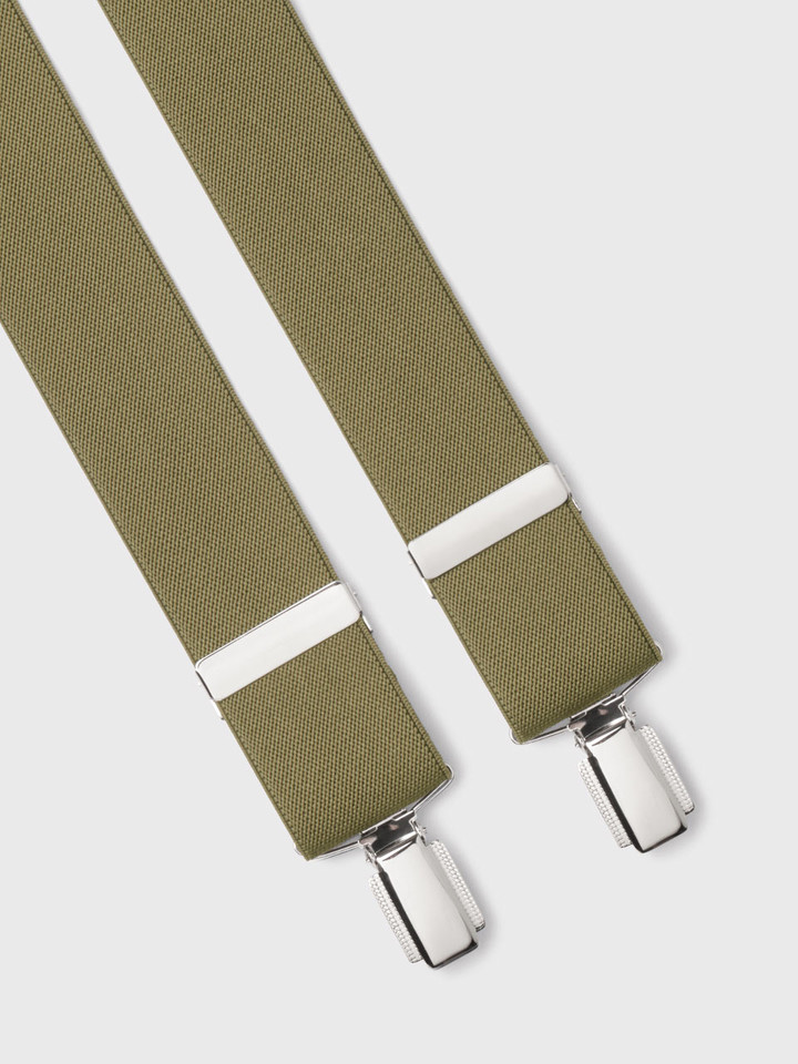 Men's Plain Sage Braces with Nickel Clips