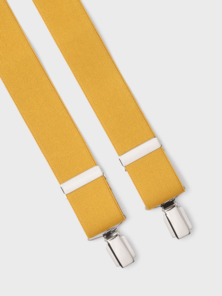 Men's Gold Elasticated Braces