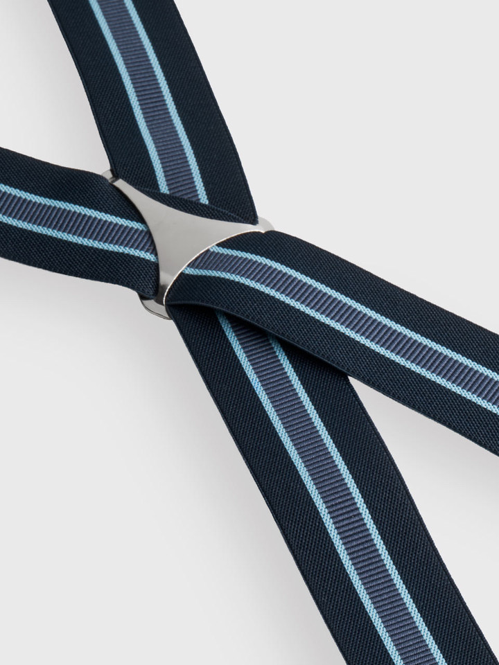 Navy and Blue Stripe Braces Box