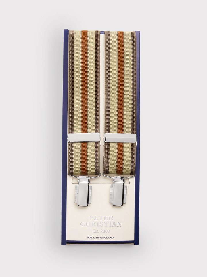 Sand and Tan Stripe Braces
