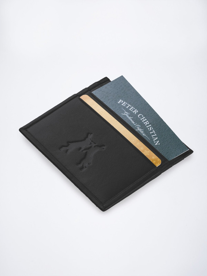 Black Leather Card Holder