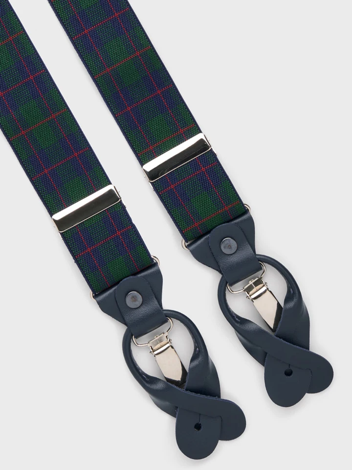Green Tartan Braces