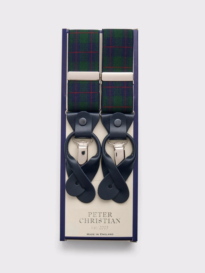 Green Tartan Braces