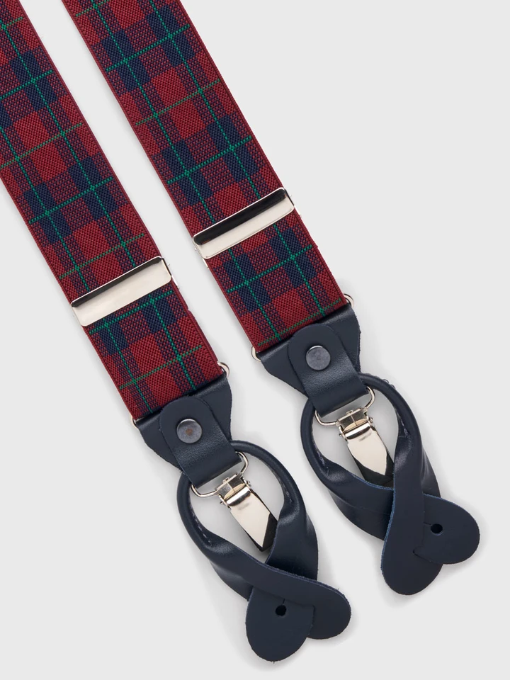 Wine Tartan Braces