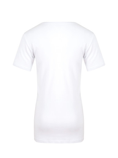 White Interlock Cotton T-Shirt
