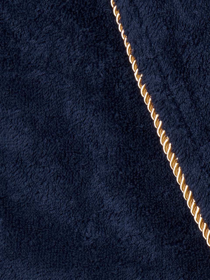 Mens Navy Towelling Dressing Gown