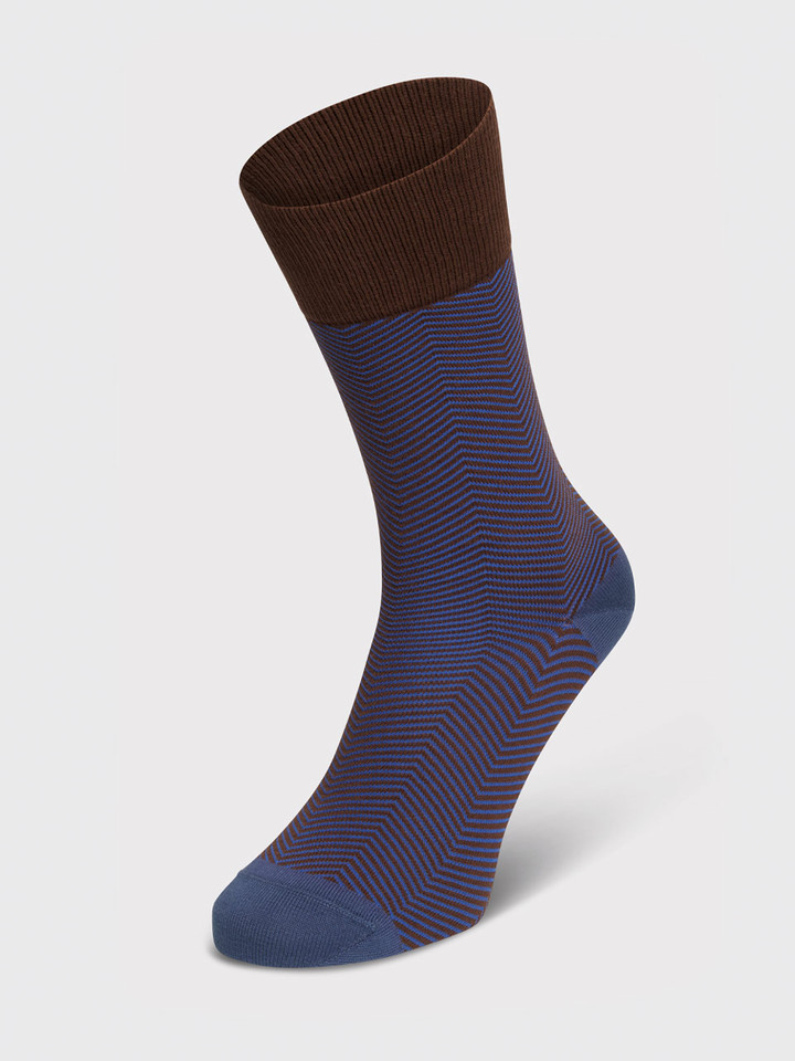 Mens Bronze Lux Taylor Patterned Socks