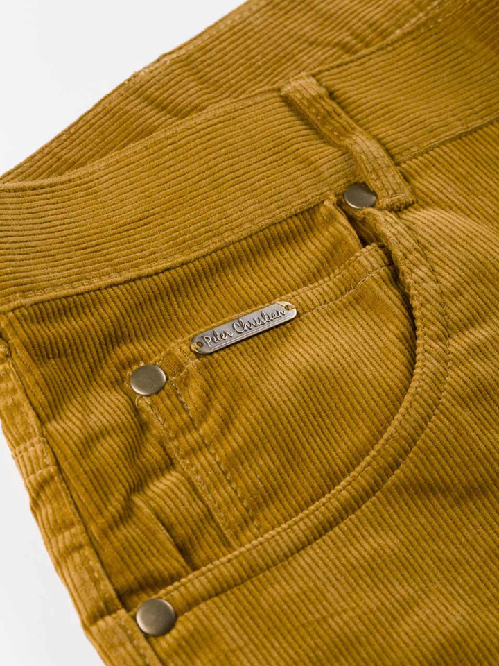 Men's Gold Yellow Corduroy Jeans
