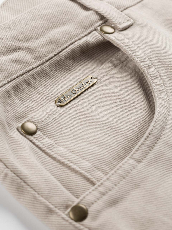 Men's Stone Cream Drill Jeans Pocket