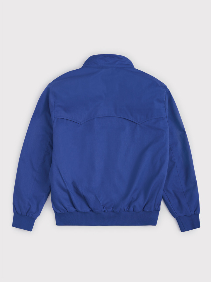 Men's Navy Blue Harrington Jacket Back