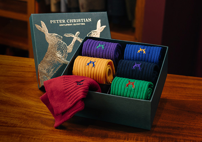 Men's Colourful Sock Box