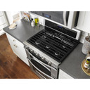 Whirlpool® 6.0 Cu. Ft. Gas Double Oven Range with Center Oval Burner WGG745S0FS