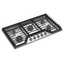 Whirlpool® 36-inch Gas Cooktop with EZ-2-Lift™ Hinged Cast-Iron Grates WCGK5036PS