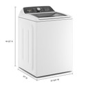 Whirlpool® 5.4 - 5.5 Cu. Ft. Capacity Top Load Washer with Removable Agitator WTW5057LW