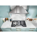 Whirlpool® 36-inch Gas Cooktop with 2-in-1 Hinged Grate to Griddle WCGK7536PS