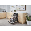 Kitchenaid® 44 dBA Dishwasher with 360° Max Jets™ Third Rack and LED Interior Lighting KDPM804KBS