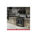 Kitchenaid® 30-Inch 5-Burner Gas Slide-In Convection Range KSGG700EBS