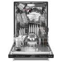 Kitchenaid® 44 dBA Dishwasher in PrintShield™ Finish with 360° Max Jets™ Third Rack KDTM404KBS