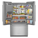 Kitchenaid® 26.8 Cu. Ft. Standard-Depth French Door Refrigerator with Exterior Ice and Water Dispenser KRFF577KPS