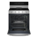 Whirlpool® 30-inch Smart Gas Range with Air Cooking Technology, Steam/Self Cleaning, Rapid Preheat 5.3 CuFt Capacity WFGS7530RZ